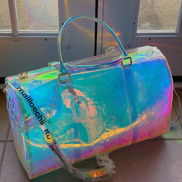 mailloechii®️ Holographic Iridescent Duffel Bag. Rare color-changing - Picture 5 of 6